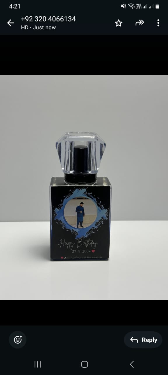 customize photo perfume