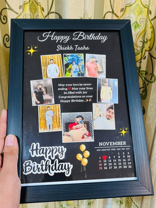 customize birthday wooden frame